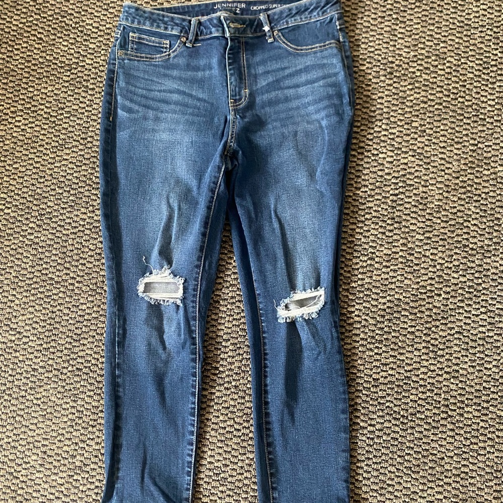 Jennifer Lopez brand cropped super skinny jeans